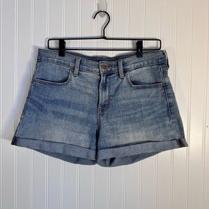 Old Navy High-Waist Classic Denim Rolled Hem Women's Light Wash Shorts Size 8